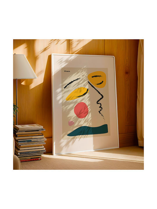 Poster Pablo Picasso Abstract Collage Art236 21cm X 30cm Λευκό Κάδρο Pvc