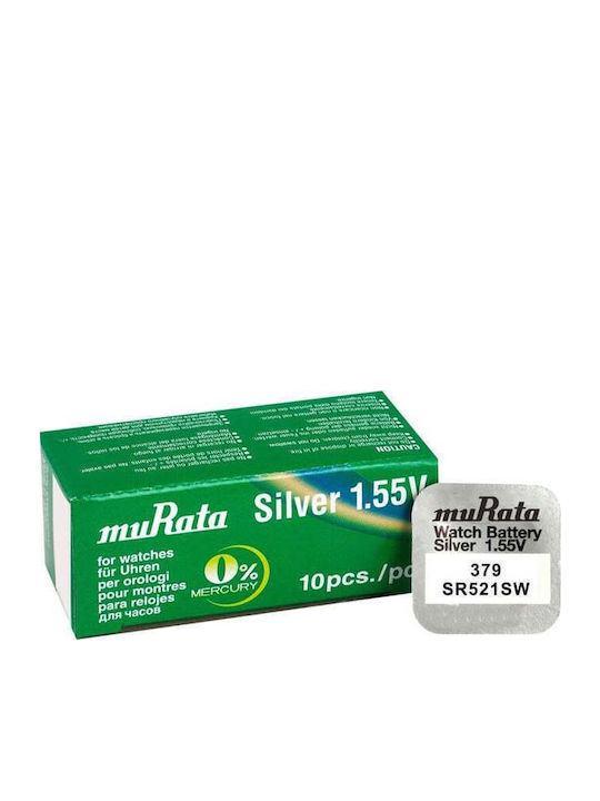 Murata Μπαταρία Silver Oxide Ρολογιών SR521SW 1.55V 1τμχ