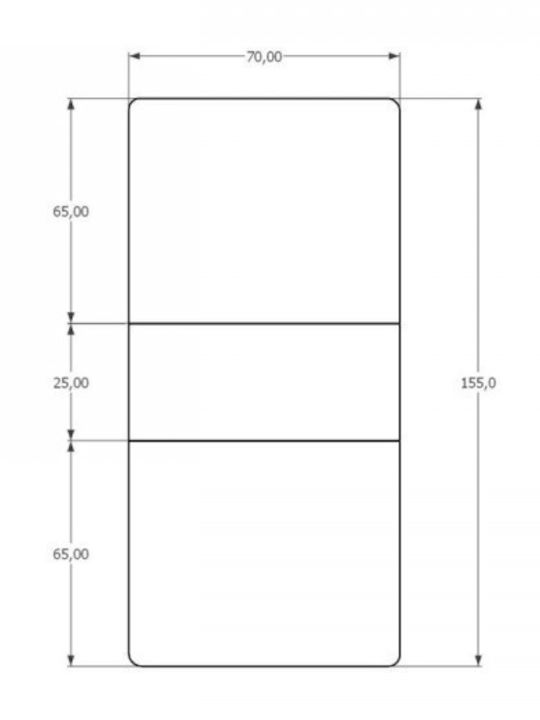 Folding Kitchen Table with Wheels Gray 155x70x75 Cm