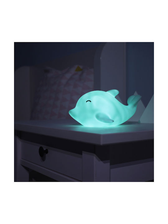 Reer Led Παιδικό Διακοσμητικό Φωτιστικό Lumilu Dolphin Πράσινο