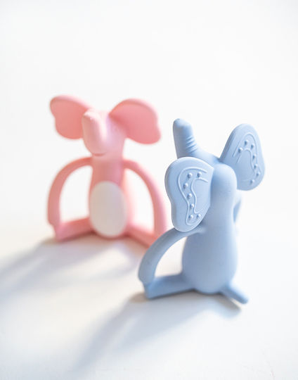 Saro Sweet & Fun Elefant Inel Dentar Din Silicon Pentru 3 Luni+