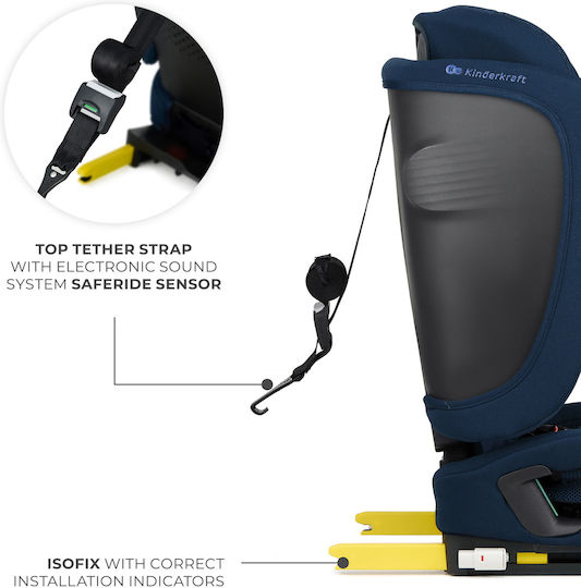 Kinderkraft Fix2go Baby Car Seat i-Size with Isofix Navy