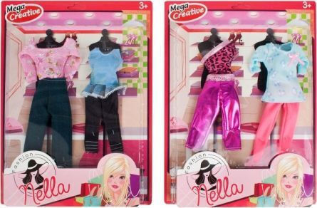 Mega Creative Doll Clothes for 3+ years+ Years (Various Designs/Assortments of Designs) 1pc