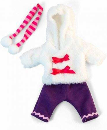 Miniland White Fur Дрехи за кукли за 3+ години+ години
