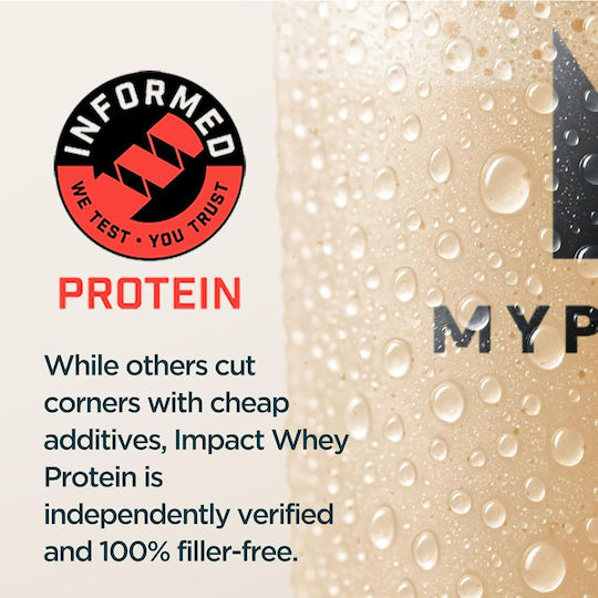 Myprotein Impact Whey Isolate Protein Whey Gluten Free with Flavor Natural Vanilla 2.5kg