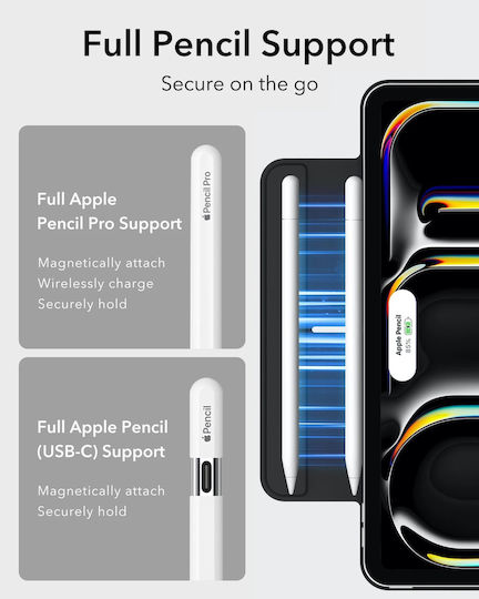 Husă Magnetică iPad Pro 13" M5/M4 2025/2024 Suport Pencil Pro Smart Cover