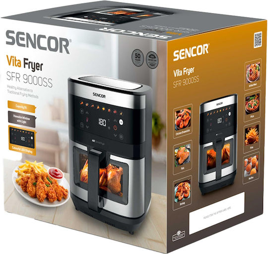 Sencor Vita Air Fryer 9lt Ασημί