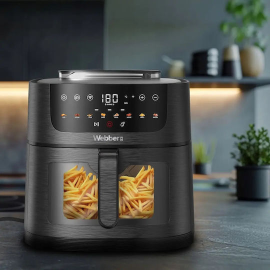 Webber Heißluftfritteuse 8Es Schwarz