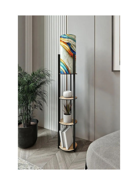 Επιδαπέδιο Φωτιστικό Στρογγυλά Ράφια 25x135cm Επιδαπέδιο Φωτιστικό Στρογγυλά Ράφια 25x135cm