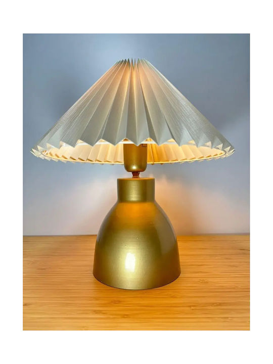 Moderner Tischlampen Regenschirm Gold Eskitme 40cm
