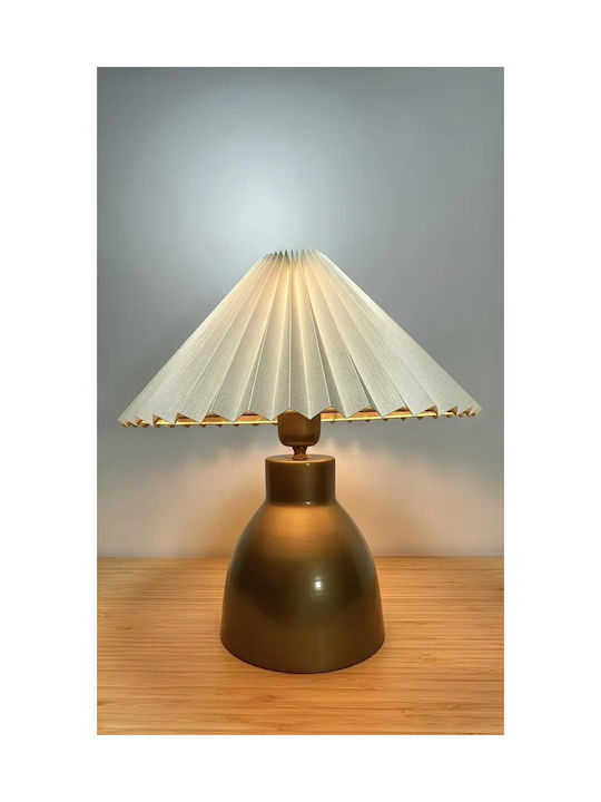 Moderner Tischlampen Regenschirm Gold Eskitme 40cm