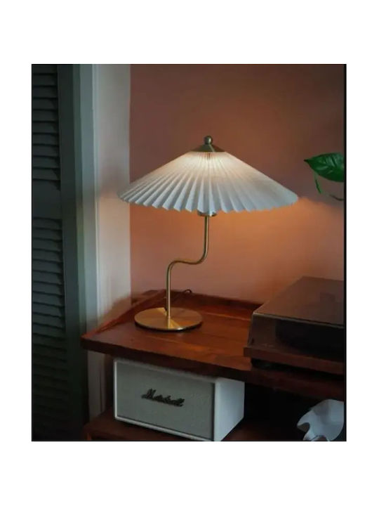 Lămpi De Masă Moderne Umbrelă Metalică Auriu 40cm