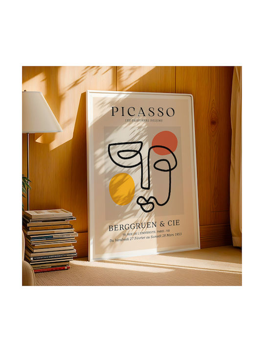 Poster Pablo Picasso Les Dejeurenes Dessins Art240 21cm X 30cm Λευκό Κάδρο Pvc