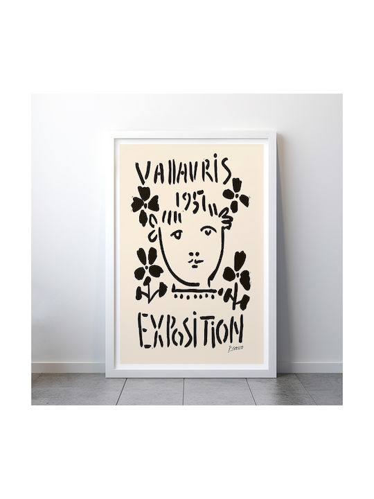 Poster Pablo Picasso Vallauris 1957 Art247 21cm X 30cm White Frame Pvc