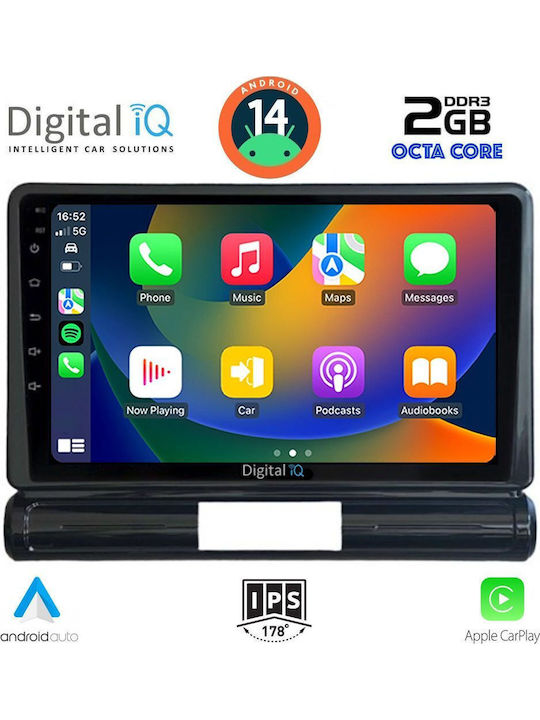 Digital IQ Car Audio System for Citroen C3 / DS3 2016 (Bluetooth/USB/WiFi/GPS/Apple-Carplay/Android-Auto) with Touch Screen 9"