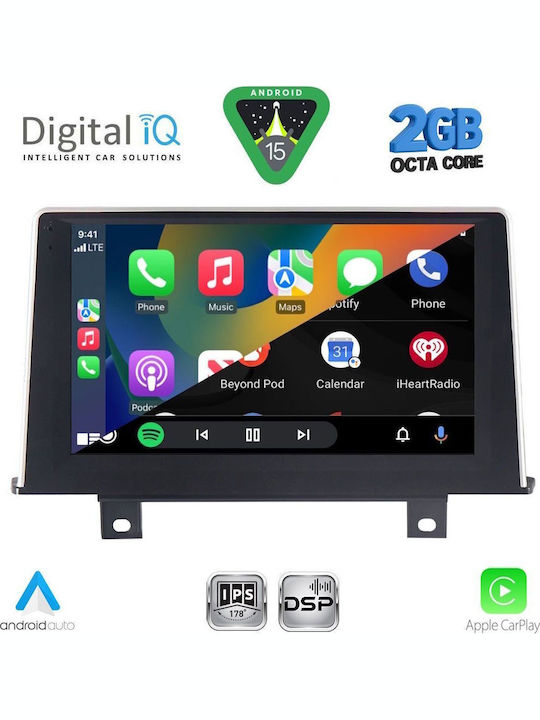 Digital IQ Car Audio System for BMW Series 1 2011-2016 (Bluetooth/USB/WiFi/GPS/Apple-Carplay/Android-Auto) with Touch Screen 9"