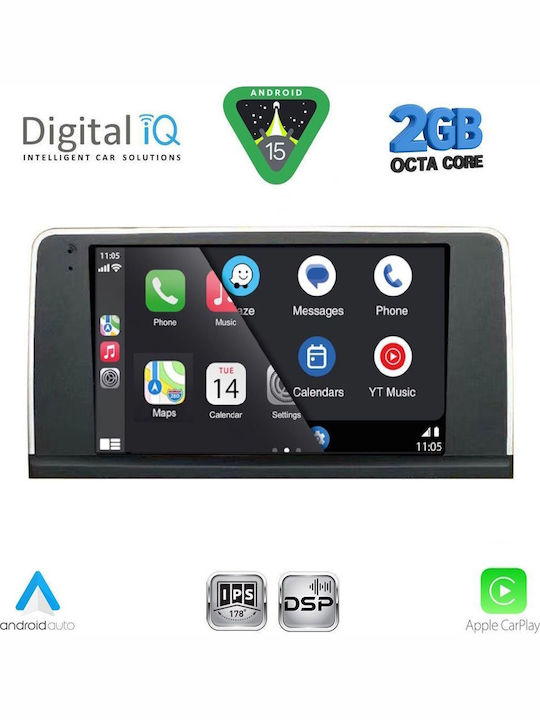 Digital IQ Car Audio System for BMW X5 (E70) / X6 (E71) 2009-2013 (Bluetooth/USB/WiFi/GPS/Apple-Carplay/Android-Auto) with Touch Screen 9"