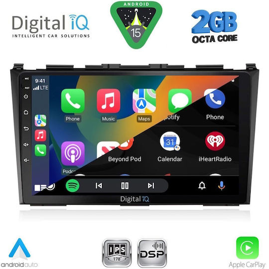 Digital IQ Car Audio System for Honda CR-V 2006-2012 (Bluetooth/USB/WiFi/GPS/Apple-Carplay/Android-Auto) with Touch Screen 9"