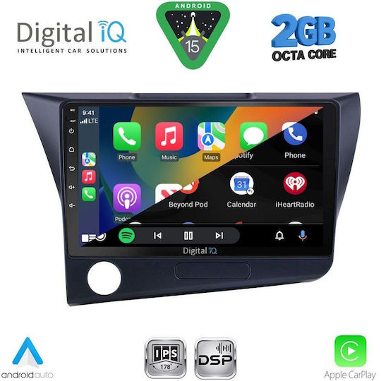 Digital IQ Ηχοσύστημα Αυτοκινήτου για Honda CR-Z 2010-2016 (Bluetooth/USB/WiFi/GPS/Apple-Carplay/Android-Auto) με Οθόνη Αφής 9"