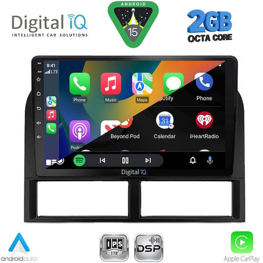 Digital IQ Car Audio System for Jeep Grand Cherokee 1999-2004 (Bluetooth/USB/WiFi/GPS/Apple-Carplay/Android-Auto) with Touch Screen 9"
