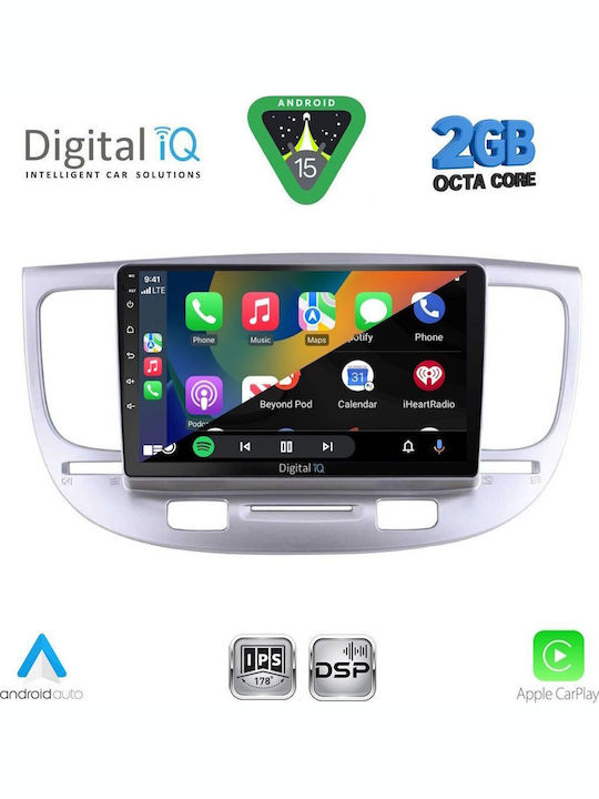 Digital IQ Car Audio System for Kia Rio 2005-2011 (Bluetooth/USB/WiFi/GPS/Apple-Carplay/Android-Auto) with Touch Screen 9"