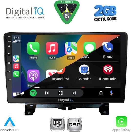 Digital IQ Car Audio System for Land Rover Discovery / Range Rover Sport 2004-2009 (Bluetooth/USB/WiFi/GPS/Apple-Carplay/Android-Auto) with Touch Screen 9"