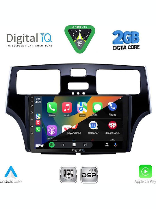 Digital IQ Auto-Audiosystem für Lexus DE 2000-2006 (Bluetooth/USB/WiFi/GPS/Apple-Carplay/Android-Auto) mit Touchscreen 9"