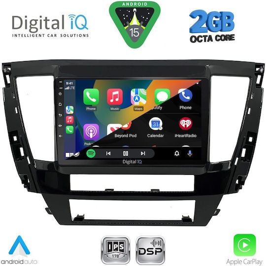 Digital IQ Ηχοσύστημα Αυτοκινήτου για Mitsubishi Pajero 2020 (Bluetooth/USB/WiFi/GPS/Apple-Carplay/Android-Auto) με Οθόνη Αφής 9"