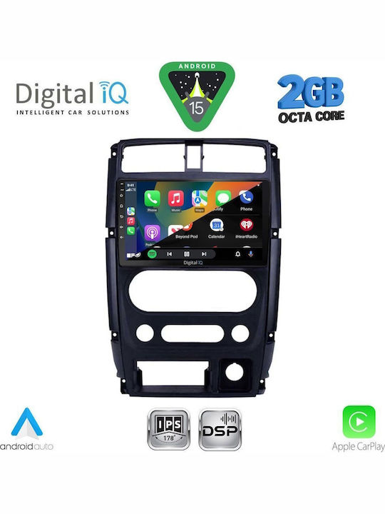 Digital IQ Car Audio System for Suzuki Jimny 2007-2017 (Bluetooth/USB/WiFi/GPS/Apple-Carplay/Android-Auto) with Touch Screen 9"