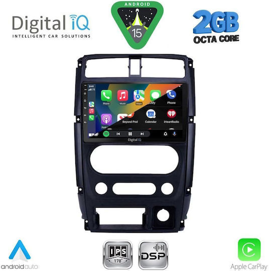 Digital IQ Car Audio System for Suzuki Jimny 2007-2017 (Bluetooth/USB/WiFi/GPS/Apple-Carplay/Android-Auto) with Touch Screen 9"