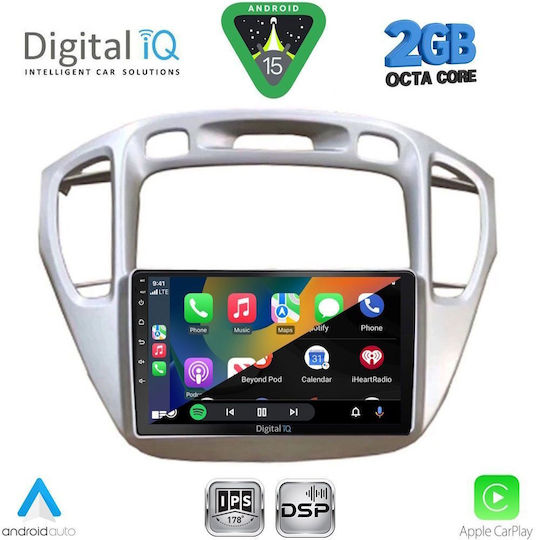 Digital IQ Ηχοσύστημα Αυτοκινήτου για Toyota Highlander 2002-2009 (Bluetooth/USB/WiFi/GPS/Apple-Carplay/Android-Auto) με Οθόνη Αφής 9"