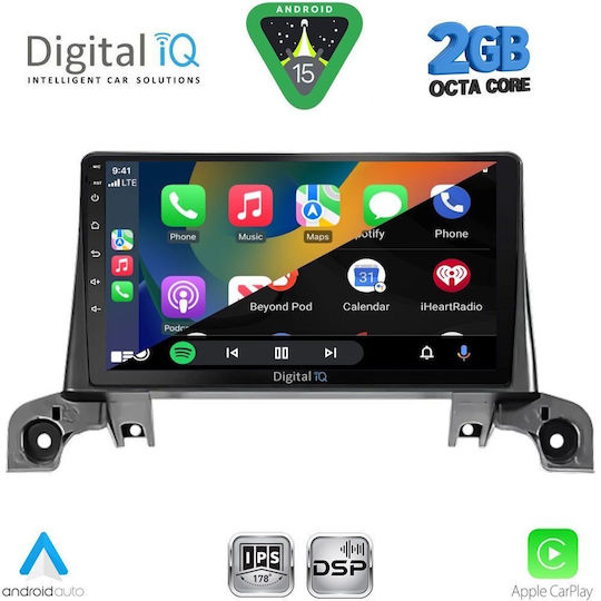 Digital IQ Ηχοσύστημα Αυτοκινήτου για Peugeot 3008 2016 (Bluetooth/USB/WiFi/GPS/Apple-Carplay/Android-Auto) με Οθόνη Αφής 9"