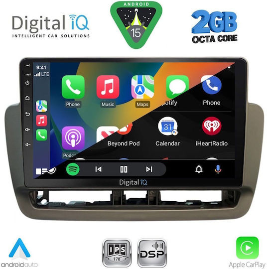 Digital IQ Car Audio System for Seat Ibiza 2012-2015 (Bluetooth/USB/WiFi/GPS/Apple-Carplay/Android-Auto) with Touch Screen 9"