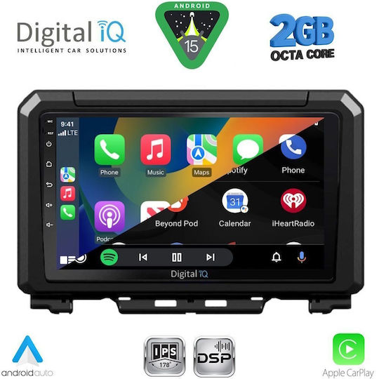 Digital IQ Ηχοσύστημα Αυτοκινήτου για Suzuki Jimny 2017 (Bluetooth/USB/WiFi/GPS/Apple-Carplay/Android-Auto) με Οθόνη Αφής 9"