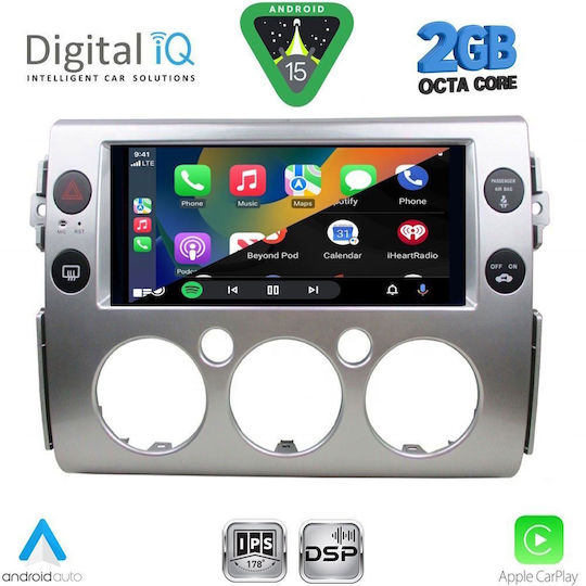 Digital IQ Ηχοσύστημα Αυτοκινήτου για Toyota FJ 2007-2013 (Bluetooth/USB/WiFi/GPS/Apple-Carplay/Android-Auto) με Οθόνη Αφής 9"