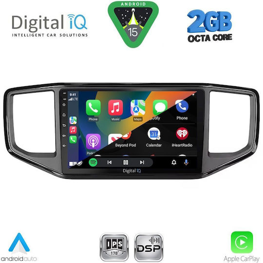 Digital IQ Ηχοσύστημα Αυτοκινήτου για Volkswagen Amarok 2017-2022 (Bluetooth/USB/WiFi/GPS/Apple-Carplay/Android-Auto) με Οθόνη Αφής 9"