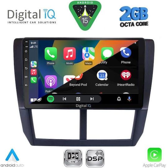 Digital IQ Ηχοσύστημα Αυτοκινήτου για Subaru Forester / Impreza 2008-2013 (Bluetooth/USB/AUX/WiFi/GPS/Apple-Carplay/Android-Auto) με Οθόνη Αφής 9"