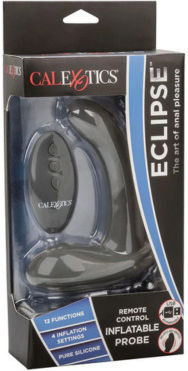 Calexotics Eclipse Анална тапа с възможност за безжична работа и вибрация Сива