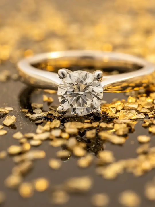 Single Stone from Gold 18K with Diamond