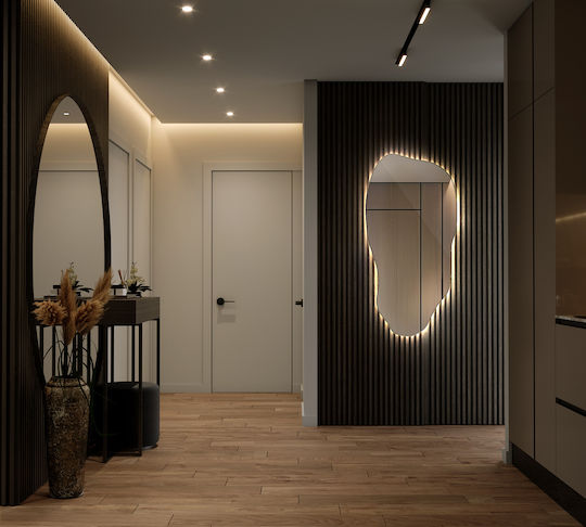 Tulup Wall Mirror with LED Lighting 80x40cm 1pcs