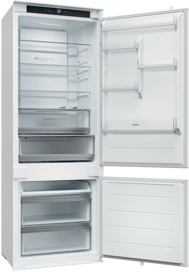 Haier Εντοιχιζόμενος Ψυγειοκαταψύκτης 382lt Total NoFrost Υ193.5xΠ69xΒ55εκ. Λευκός HBQW5719E
