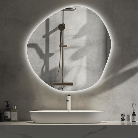 Tulup Oglindă de Perete cu Iluminare LED 77.3x76.6cm 1buc