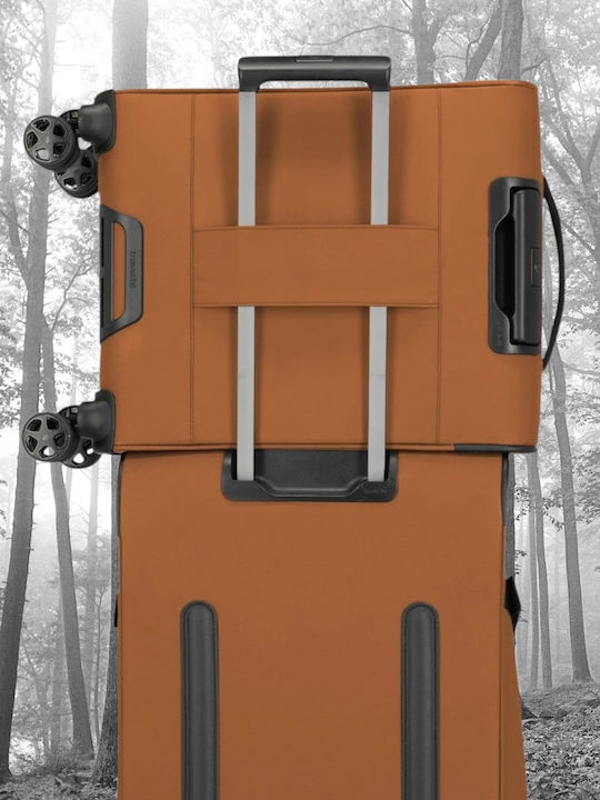 Travelite Βαλίτσα Ταξιδίου Καμπίνας Υφασμάτινη Curry με 4 Ρόδες Ύψους 55εκ.