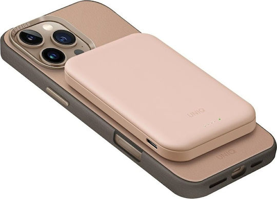 Uniq Lyden Lexa MagSafe Power Bank 5000mAh 20W με Θύρα USB-C Power Delivery Ροζ