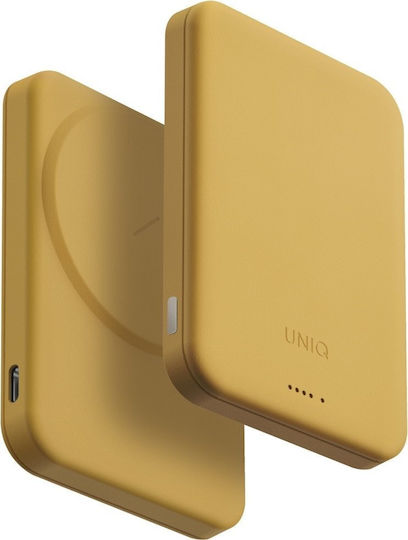 Uniq Lyden Lexa MagSafe Power Bank 5000mAh 20W with USB-C Port Power Delivery Yellow