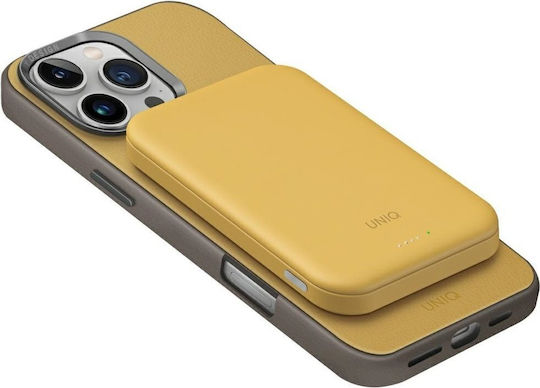 Uniq Lyden Lexa MagSafe Power Bank 5000mAh 20W with USB-C Port Power Delivery Yellow