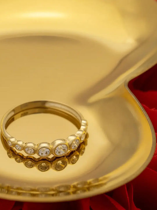 Комплект с Колие & Пръстен от Злато 14K с Камъни