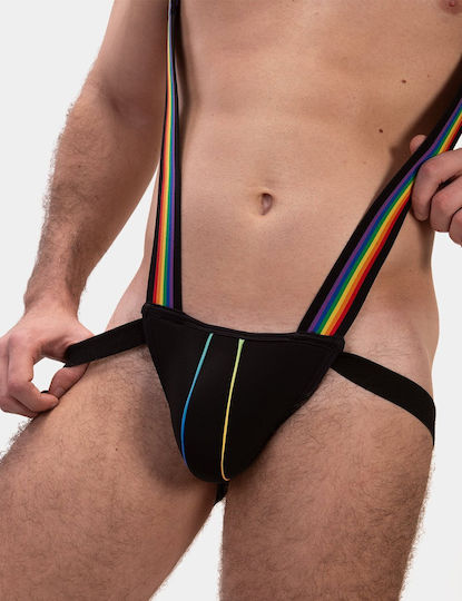 Barcode Berlin Ανδρικό Εσώρουχο Jockstrap Μαύρο