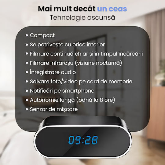 Hidden Spy Camera in Watch WiFi 1080p Full HD Night Vision Motion Detection Phone Alerts Audio Video Recording iOS Android App Home Office Surveillance No Card