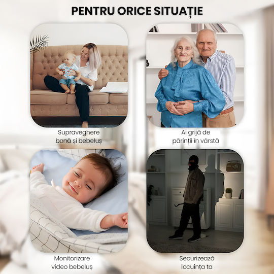 Cameră De Supraveghere În Ceas Wifi 1080p Full Hd Card De 32gb Inclus Viziune Nocturnă Detectare Mișcare Alerte Telefon Înregistrare Audio Video Aplicație Ios Android Supraveghere Casă Birou
